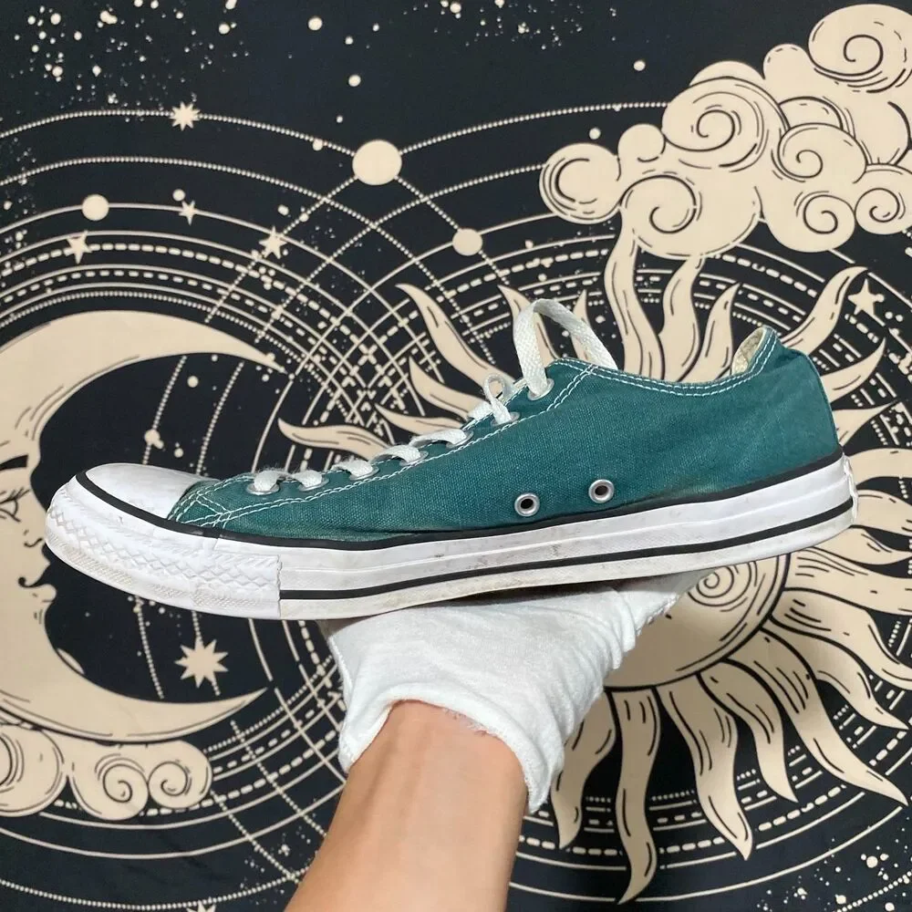 Converse Chuck Taylor All Star 157647F Athletic Shoe Unisex M10/W12 Green Canvas